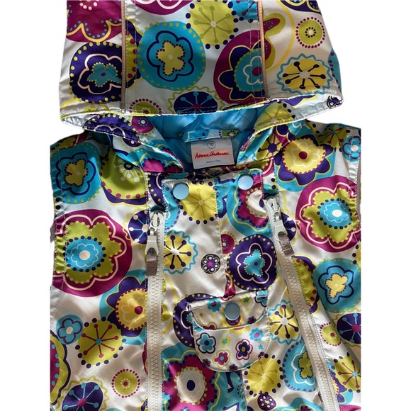 Hanna Andersson Outdoor Quilted Floral Girls Snowsuit Bunting - Picture 6 of 8